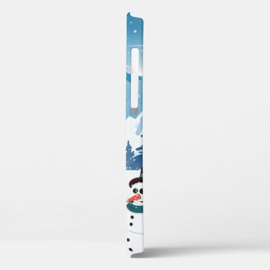 Winterlandschaft im Abend mit Schnee bedeckt Case-Mate iPhone Hülle (Rückseite / Links)