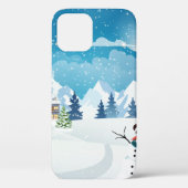 Winterlandschaft im Abend mit Schnee bedeckt Case-Mate iPhone Hülle (Rückseite)