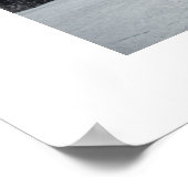 Winterlandschaft im großen Weißen Poster (Ecke)