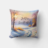 Winterlandschaft im Morgenlicht | Kissen (Vorderseite)
