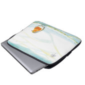 Winterlandschaft im Weißen Winter mit Robin Laptopschutzhülle (Vorne Knopf)