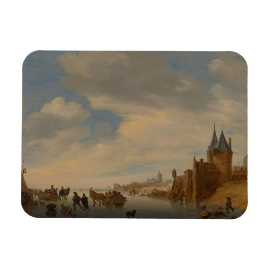 Winterlandschaft in Arnhem | 1653 Magnet (Horizontal)