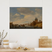 Winterlandschaft in Arnhem | 1653 Poster (Küche)