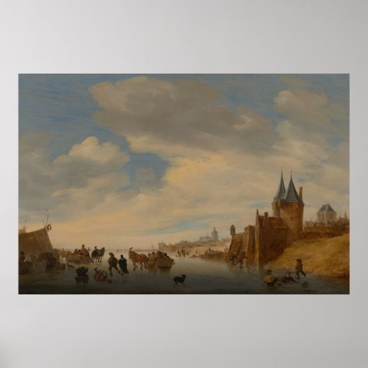 Winterlandschaft in Arnhem | 1653 Poster (Vorne)