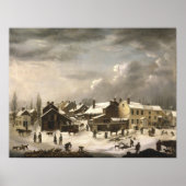 Winterlandschaft in Brooklyn Poster (Vorne)