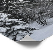 Winterlandschaft in der Nähe von Königsfeld, Schwa Poster (Ecke)
