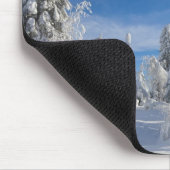 Winterlandschaft in Lappland Mousepad (Ecke)