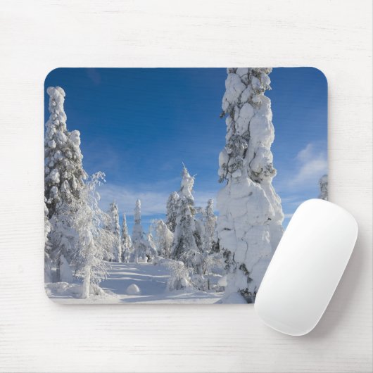 Winterlandschaft in Lappland Mousepad (Mit Mouse)