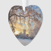 Winterlandschaft in Lettland Ornament (Vorderseite)