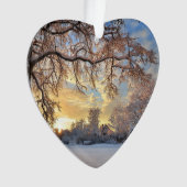 Winterlandschaft in Lettland Ornament (Vorderseite)