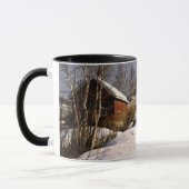 Winterlandschaft in Lillehammer, Dänemark Tasse (Links)