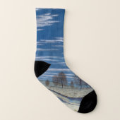Winterlandschaft in Mondlicht-Socken von Farrer Socken (Links - Innen)
