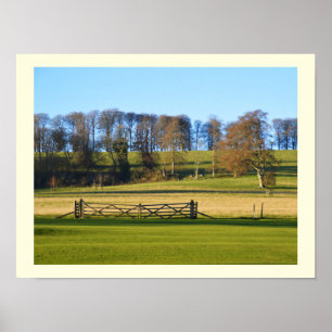 Winterlandschaft in Somerset Poster