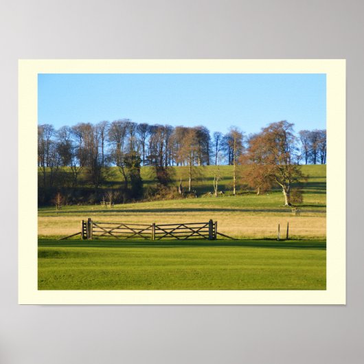Winterlandschaft in Somerset Poster (Vorne)