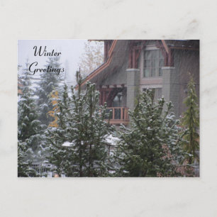 Winterlandschaft in Whistler, B.C. Postkarte