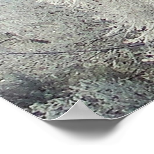 Winterlandschaft Inspiration Poster (Ecke)