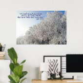 Winterlandschaft Inspiration Poster (Heimbüro)