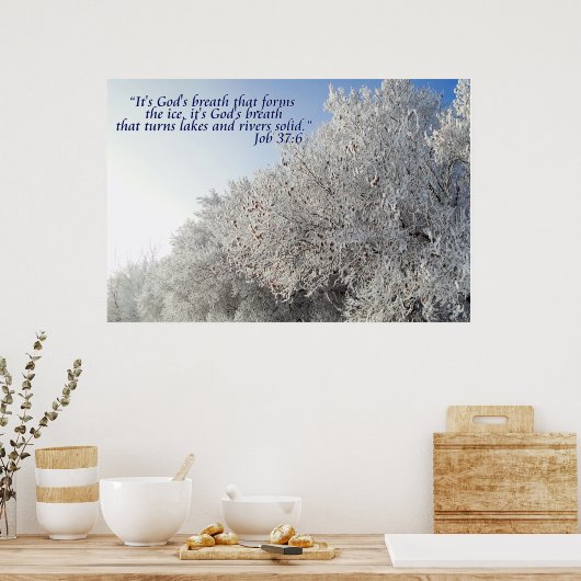 Winterlandschaft-Inspirationsposter Poster (Küche)