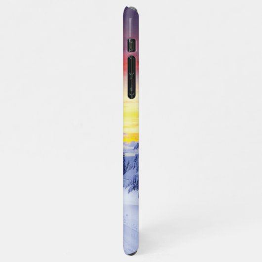 Winterlandschaft iPhone Hülle (Linke Seite)