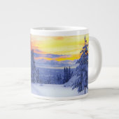Winterlandschaft Jumbo-Tasse (Vorderseite Rechts)
