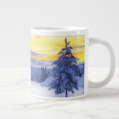 Winterlandschaft Jumbo-Tasse (Rechts)