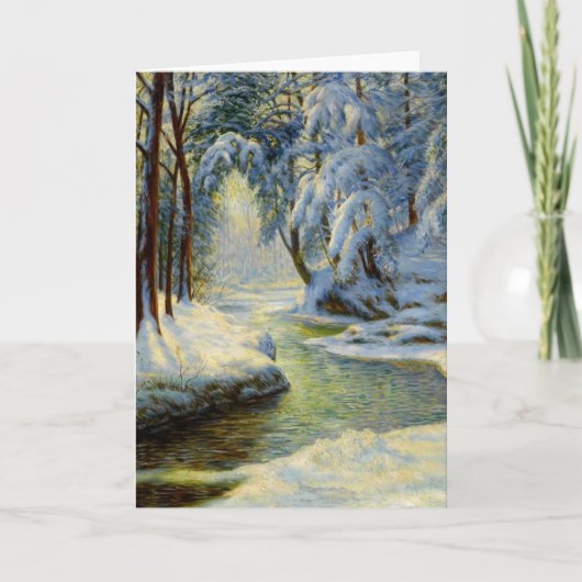 Winterlandschaft, Karte (Vorderseite)