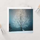 Winterlandschaft Karte (Vorderseite/Rückseite Beispiel)