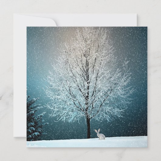 Winterlandschaft Karte (Vorderseite)