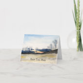 Winterlandschaft Karte (Vorderseite)