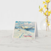 Winterlandschaft Karte (Gelbe Blume)