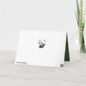 Winterlandschaft | Kiefernkone Drei FotoCollage Feiertagskarte (Rückseite)