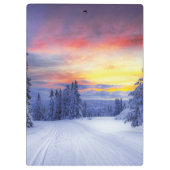 Winterlandschaft Klemmbrett (Rückseite)