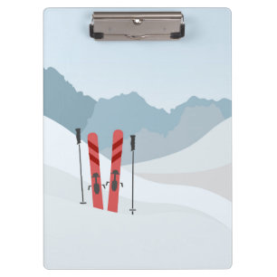 Winterlandschaft Klemmbrett