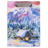 Winterlandschaft Klemmbrett (Vorderseite)