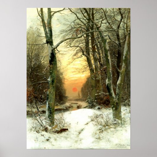 Winterlandschaft, Kunst Poster (Vorne)