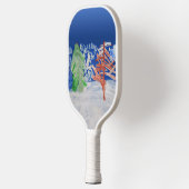 Winterlandschaft "Kunst von Kindern" Pickleball Schläger (Links)