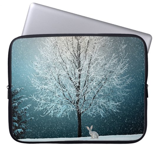 Winterlandschaft Laptopschutzhülle (Vorderseite)