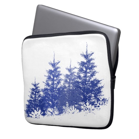 Winterlandschaft Laptopschutzhülle (Vorderseite Links)