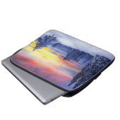 Winterlandschaft Laptopschutzhülle (Vorne Knopf)