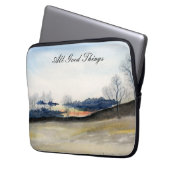 Winterlandschaft Laptopschutzhülle (Vorderseite Links)