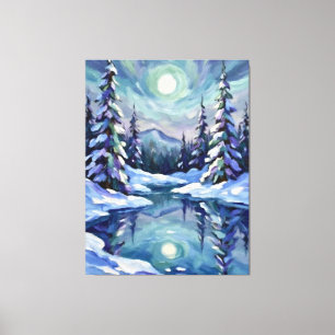 Winterlandschaft Leinwanddruck