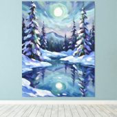Winterlandschaft Leinwanddruck (Insitu (Holzboden))