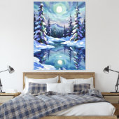 Winterlandschaft Leinwanddruck (Insitu (Schlafzimmer))