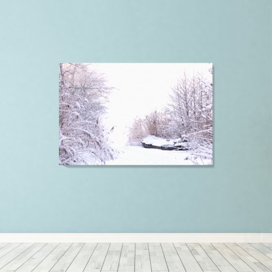 Winterlandschaft Leinwanddruck (Insitu (Holzboden))