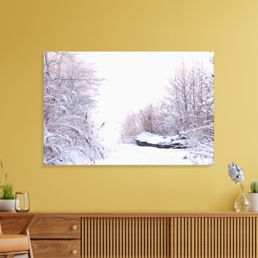Winterlandschaft Leinwanddruck (Insitu (Wohnzimmer))