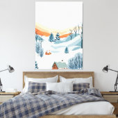 Winterlandschaft Leinwanddruck (Insitu (Schlafzimmer))