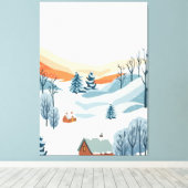 Winterlandschaft Leinwanddruck (Insitu (Holzboden))