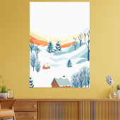 Winterlandschaft Leinwanddruck (Insitu (Wohnzimmer))