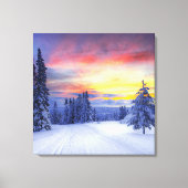 Winterlandschaft Leinwanddruck (Vorderseite)