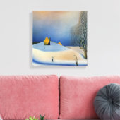 Winterlandschaft Leinwanddruck (Insitu (Wohnzimmer))